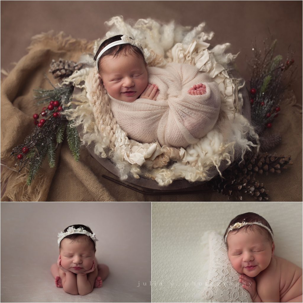 newborn photos Philadelphia christmas baby